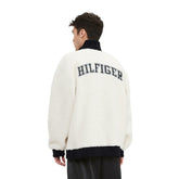 Las Vegas Raiders Tommy Hilfiger Jordan Sherpa Quarter-Zip Sweatshirt Cream | NFL