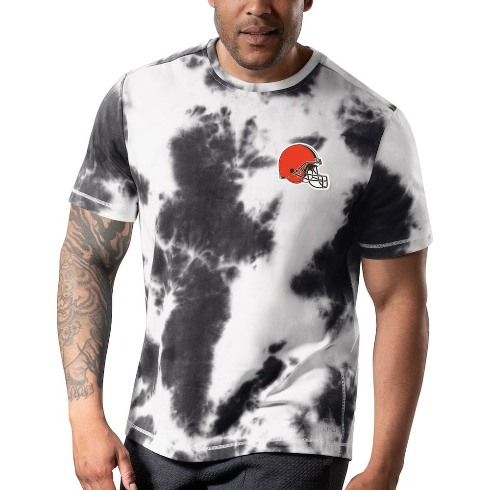 Cleveland Browns MSX by Michael Strahan Freestyle Tie-Dye T-Shirt Black | NFL