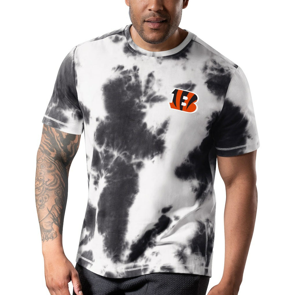 Cincinnati Bengals MSX by Michael Strahan Freestyle Tie-Dye T-Shirt Black | NFL