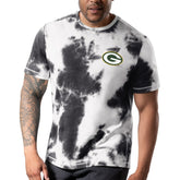 Green Bay Packers MSX by Michael Strahan Freestyle Tie-Dye T-Shirt Black | NFL
