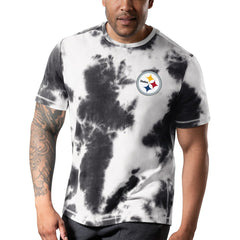Pittsburgh Steelers MSX by Michael Strahan Freestyle Tie-Dye T-Shirt Black | NFL