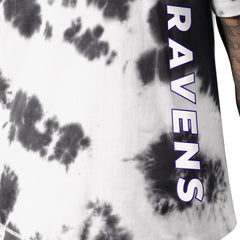 Baltimore Ravens MSX by Michael Strahan Freestyle Tie-Dye T-Shirt Black | NFL