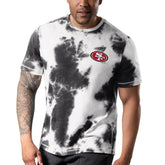 San Francisco 49ers MSX by Michael Strahan Freestyle Tie-Dye T-Shirt Black | NFL