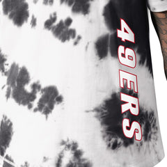 San Francisco 49ers MSX by Michael Strahan Freestyle Tie-Dye T-Shirt Black | NFL
