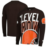 Cleveland Browns Starter Clutch Hit Long Sleeve T-Shirt Brown | NFL
