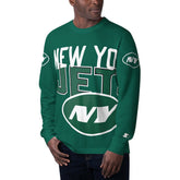 New York Jets Starter Clutch Hit Long Sleeve T-Shirt Green | NFL