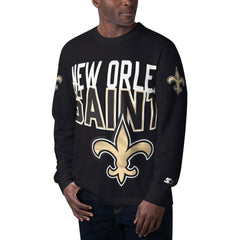 New Orleans Saints Starter Clutch Hit Long Sleeve T-Shirt Black | NFL