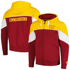 Washington Commanders Starter Running Back Full-Zip Hoodie Burgundy/Gold | NFL