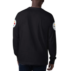 Pittsburgh Steelers Starter Clutch Hit Long Sleeve T-Shirt Black | NFL