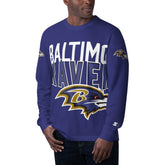 Baltimore Ravens Starter Clutch Hit Long Sleeve T-Shirt Purple | NFL