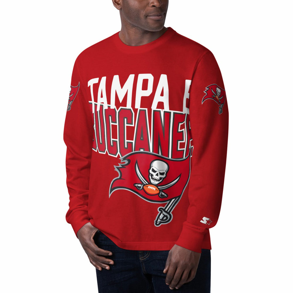 Tampa Bay Buccaneers Starter Clutch Hit Long Sleeve T-Shirt Red | NFL