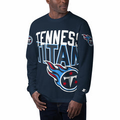 Tennessee Titans Starter Clutch Hit Long Sleeve T-Shirt Navy | NFL