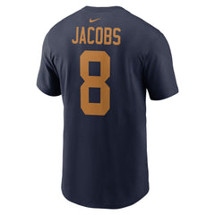 Josh Jacobs Green Bay Packers Player Name & Number T-Shirt Navy | Nike for Sale