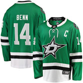 Jamie Benn Dallas Stars Fanatics Captain Patch Home Breakaway Jersey - Kelly Green - NHL