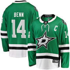 Jamie Benn Dallas Stars Fanatics Captain Patch Home Breakaway Jersey - Kelly Green - NHL
