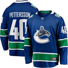 Elias Pettersson Vancouver Canucks Fanatics Home Breakaway Jersey - Blue - NHL