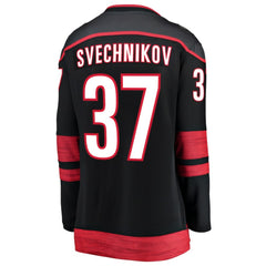 Andrei Svechnikov Carolina Hurricanes Fanatics Women's Home Breakaway Player Jersey - Black - NHL