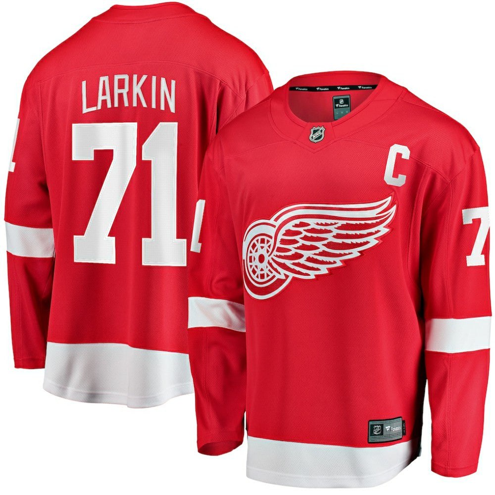 Dylan Larkin Detroit Red Wings Fanatics Branded Captain Home Breakaway Jersey - Red - NHL
