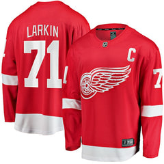 Dylan Larkin Detroit Red Wings Fanatics Branded Captain Home Breakaway Jersey - Red - NHL