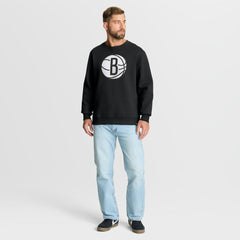 Brooklyn Nets Essential Legacy Sweatshirt Black - NBA