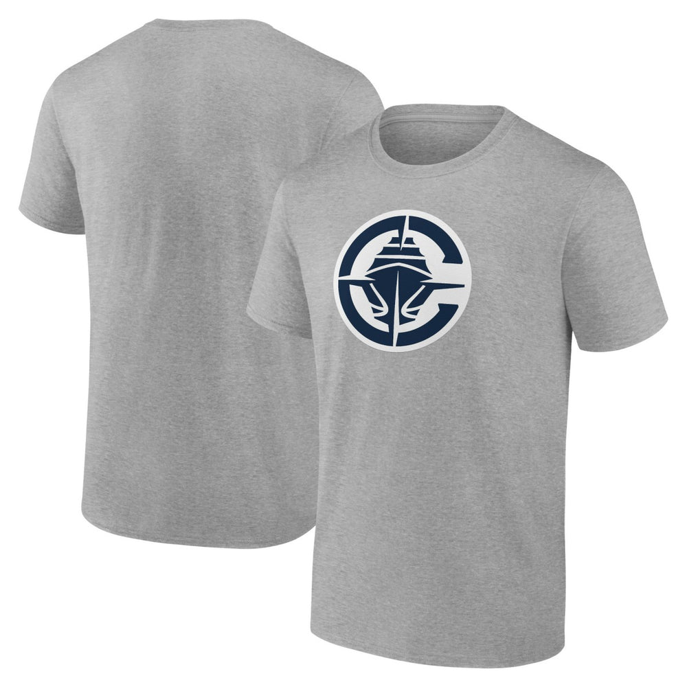 LA Clippers Primary Logo T-Shirt Heather Gray - NBA