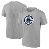 LA Clippers Primary Logo T-Shirt Heather Gray - NBA