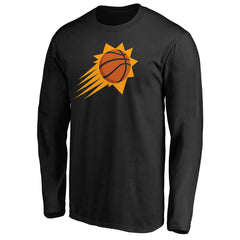Phoenix Suns Primary Logo Long Sleeve T-Shirt Black - NBA