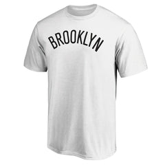 Brooklyn Nets Wordmark Alt T-Shirt White - NBA