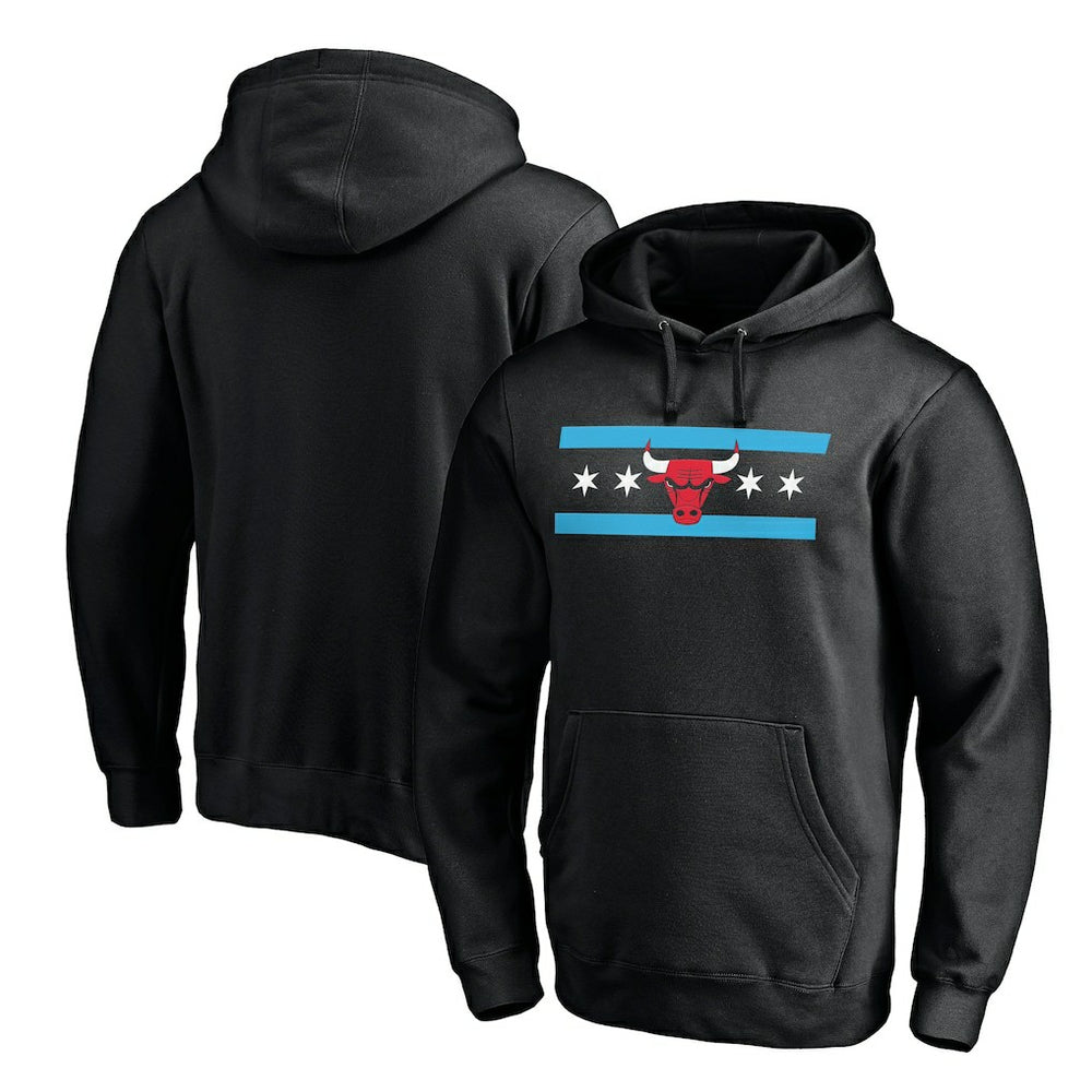 Chicago Bulls Hometown Collection Post Up Pullover Hoodie Black - NBA
