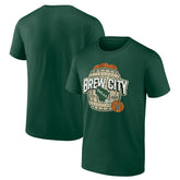 Milwaukee Bucks Hometown Collection Brew City T-Shirt Hunter Green - NBA