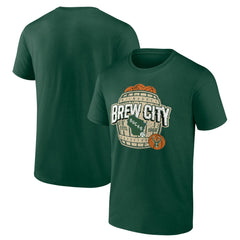 Milwaukee Bucks Hometown Collection Brew City T-Shirt Hunter Green - NBA