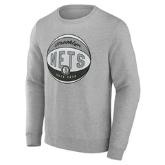 Brooklyn Nets Hard Color Pullover Sweatshirt Gray - NBA