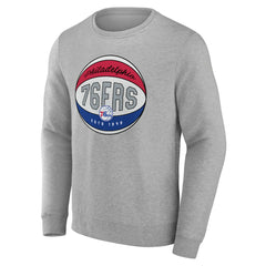 Philadelphia 76ers Hard Color Pullover Sweatshirt Gray - NBA