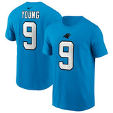 Bryce Young Carolina Panthers Player Name & Number T-Shirt Blue | Nike for Sale