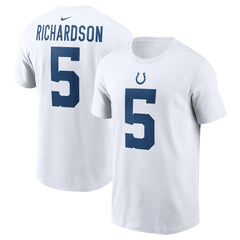 Anthony Richardson Indianapolis Colts Player Name & Number T-Shirt White | Nike for Sale