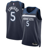 Anthony Edwards Minnesota Timberwolves Unisex Swingman Jersey Icon Edition Navy - NBA