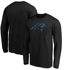 Carolina Panthers Primary Logo Long Sleeve T-Shirt Black | NFL