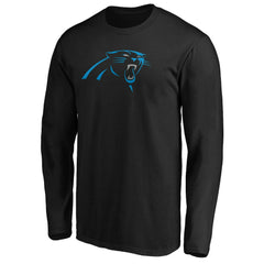 Carolina Panthers Primary Logo Long Sleeve T-Shirt Black | NFL