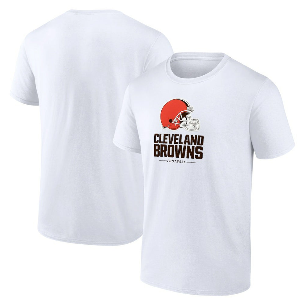 Cleveland Browns Team Lockup T-Shirt White | NFL