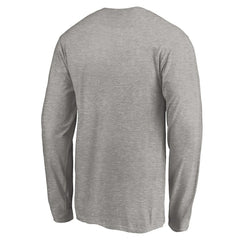 San Francisco 49ers Team Lockup Long Sleeve T-Shirt Gray | NFL