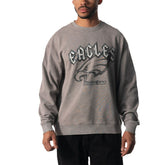 Philadelphia Eagles The Wild Collective Unisex Distressed Pullover Sweatshirt Gray | NFL