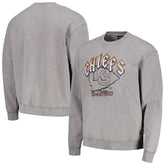 Kansas City Chiefs The Wild Collective Unisex Distressed Pullover Sweatshirt Gray | NFL