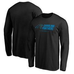 Carolina Panthers Team Lockup Long Sleeve T-Shirt Black | NFL