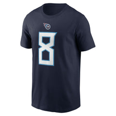 Will Levis Tennessee Titans Player Name & Number T-Shirt Navy | Nike for Sale