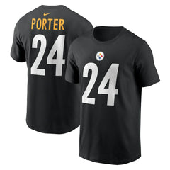 Joey Porter Jr. Pittsburgh Steelers Player Name & Number T-Shirt Black | Nike for Sale