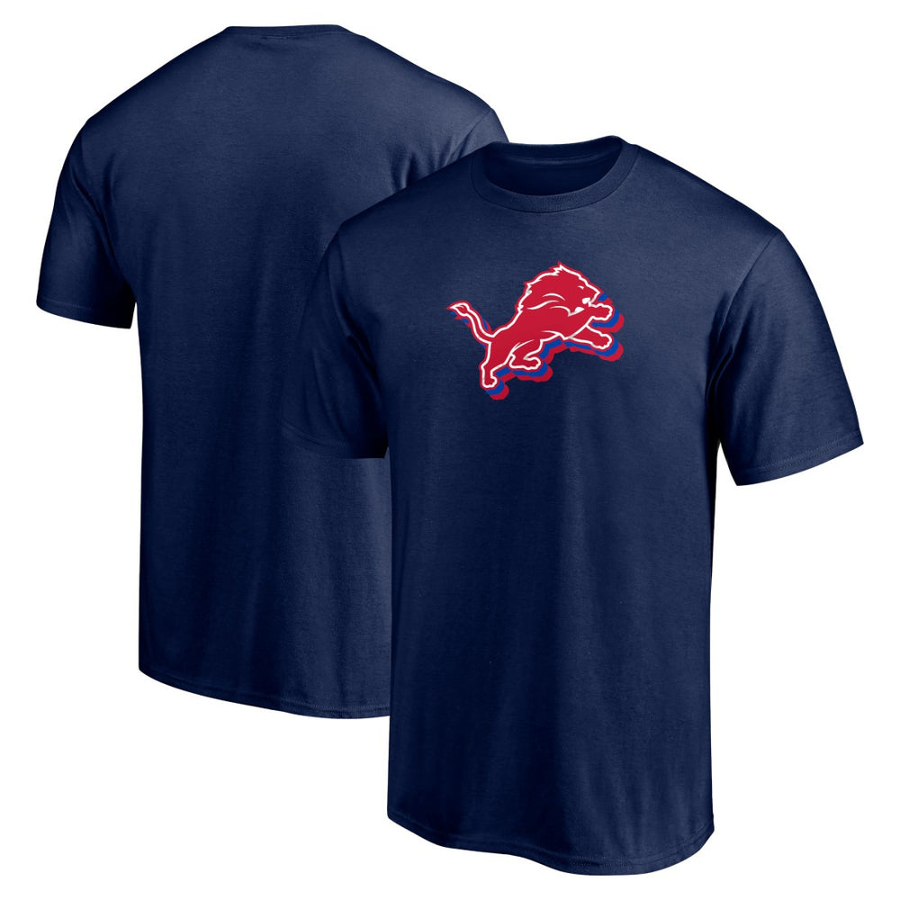 Detroit Lions Red White and Team T-Shirt Navy | NFL