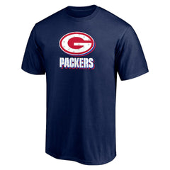 Green Bay Packers Red White and Team T-Shirt Navy | NFL