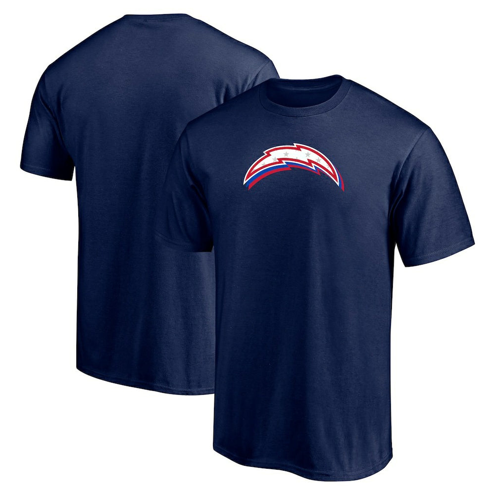 Los Angeles Chargers Red White and Team T-Shirt Navy | NFL