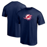 Miami Dolphins Red White and Team T-Shirt Navy | NFL