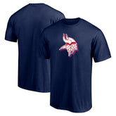 Minnesota Vikings Red White and Team T-Shirt Navy | NFL